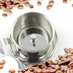 Vietnamese Coffee Filter Maker Press Stainless Steel Drip Cup Brewer