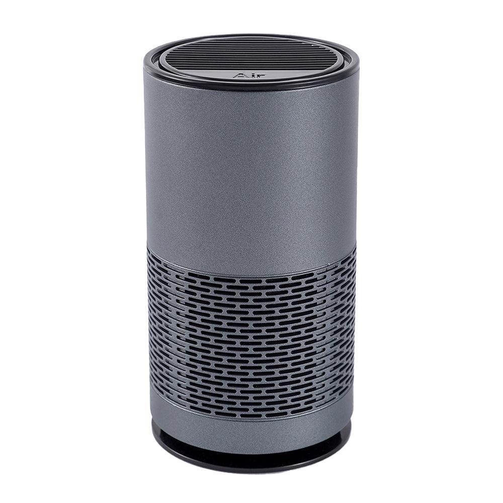 Portable Negative Ion Air Purifier Air Cleaner for Car Home Bedroom Grey