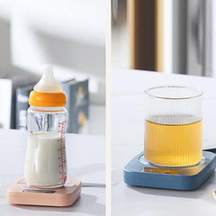 Electric Coffee Mug Warmer Milk Food Hot Plate Cup Warmer for Home Office Pink