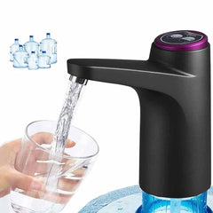 Electric Water Dispenser Pump Automatic Water Bottle Pump for Universal Bottle Black