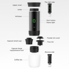 Portable Coffee Machine For Car Home Travel 3 In 1 Cordless Electric Coffee Maker Work