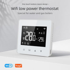 WiFi Wireless Smart Thermostat - For Water/Gas Boilers, LCD Screen, Programmable, Low Power Consumption