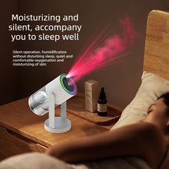 Star Projector Air Humidifier, Suitable for Home and Car Use - White