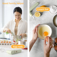 6 In1 Garlic Beater Wireless Garlic Masher Multifunctional Mini Handheld Small Whisk Garlic Masher Home Electric Garlic Masher