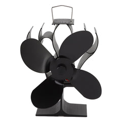 Heat Powered Stove Fan Self Starting Heat Resistant Aluminum Alloy 1400rpm Thermoelectric Fan for Fireplace