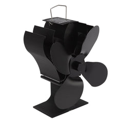 Heat Powered Stove Fan Self Starting Heat Resistant Aluminum Alloy 1400rpm Thermoelectric Fan for Fireplace