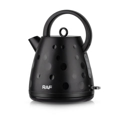 Electric Kettle 2L Large Capacity Rapid Boil Water Heater with Wide Top Handle and Clear Water Level Window for Home Office Tea and Coffee (Black)