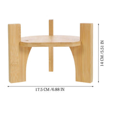 Bamboo Beverage Dispenser Stand for Drink Holder Rack with Water Dispenser Base