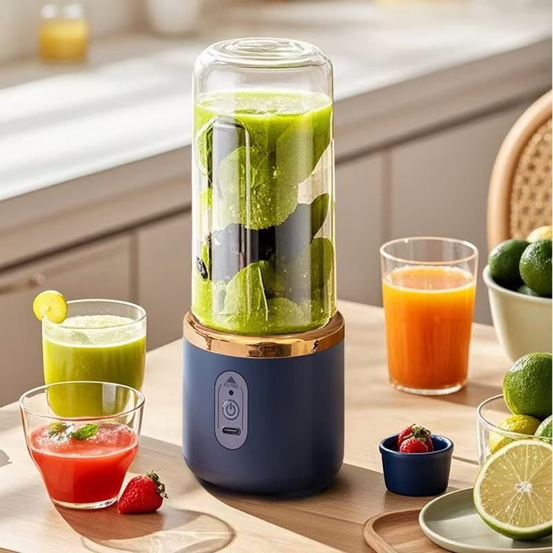 Personal Blender Portable Blender Smoothie Blender Protein Shake Blender Juice - Blue - Size Single cup