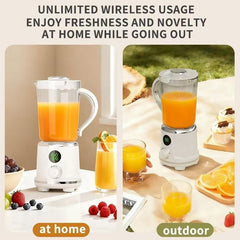 Wireless Blender Portable Blender One-Key Blender Fresh Squeeze Blender USB - Black - Size 01