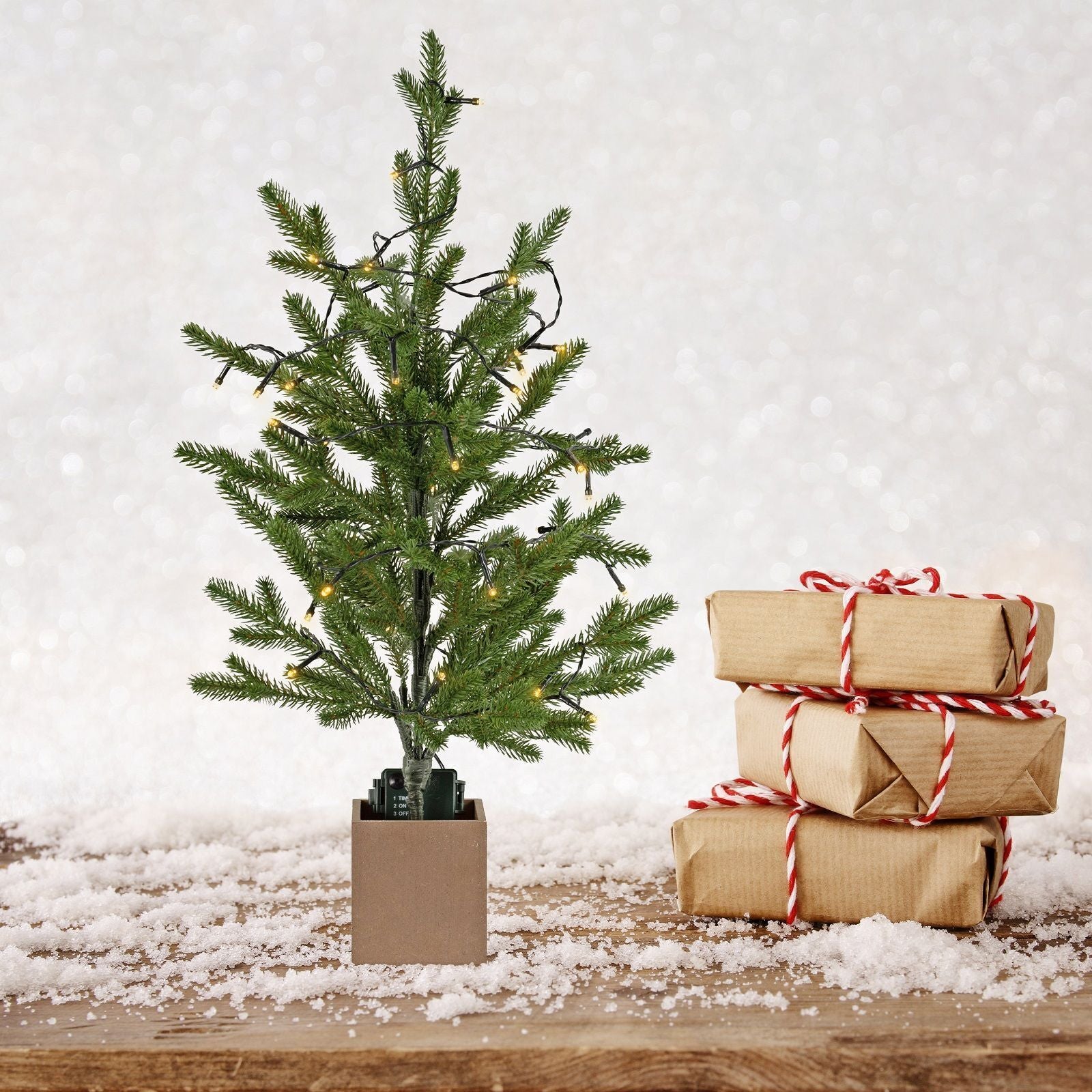 Santa's Helper Warm Light Christmas Tree Merry Celebrations 60CM-QLD_Metro