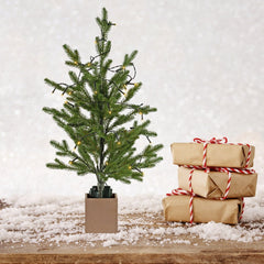 Santa's Helper Warm Light Christmas Tree Merry Celebrations 60CM-QLD_Metro