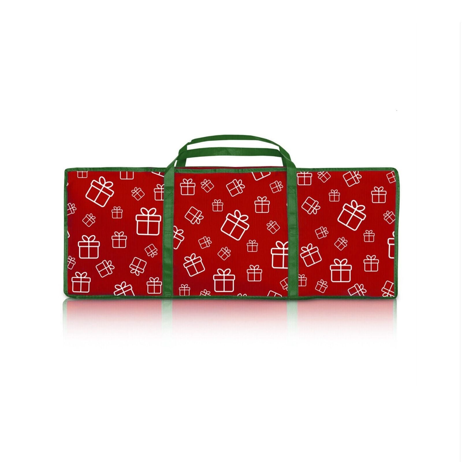 Santa's Helper Printed Christmas Paper Storage Bag With 5 Rolls and Scissors Set-SA_Rural