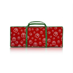 Santa's Helper Printed Christmas Paper Storage Bag With 5 Rolls and Scissors Set-SA_Rural