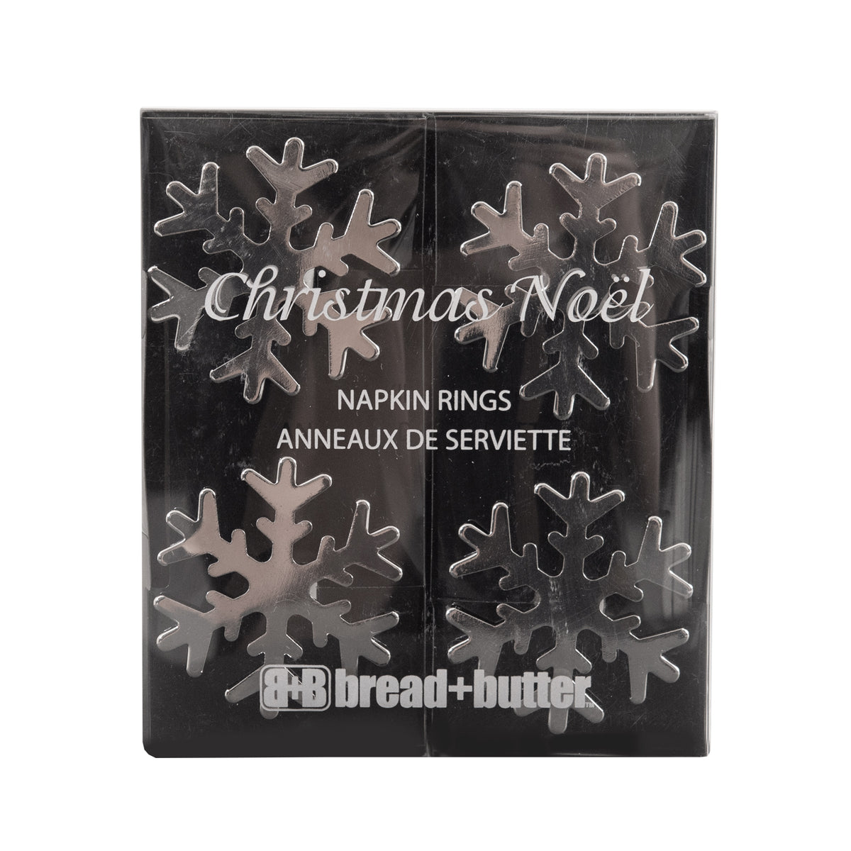 Bread and Butter Napkin Rings - Snow Flake - 4 Pack-QLD_Rural