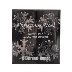 Bread and Butter Napkin Rings - Snow Flake - 4 Pack-SA_Rural