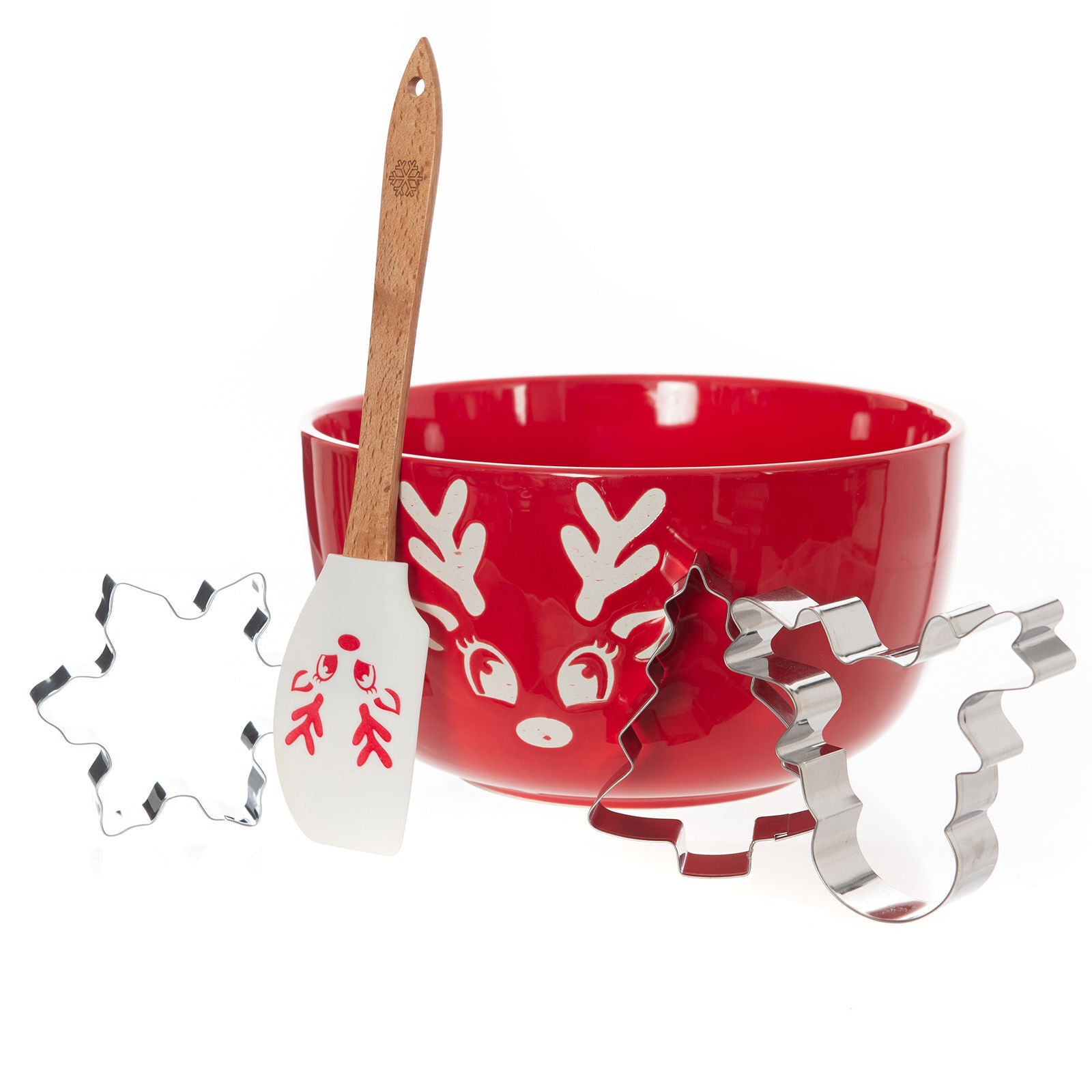 Bread and Butter Electroplate Icy Reindeer Mini Mix Bowl Set-ACT