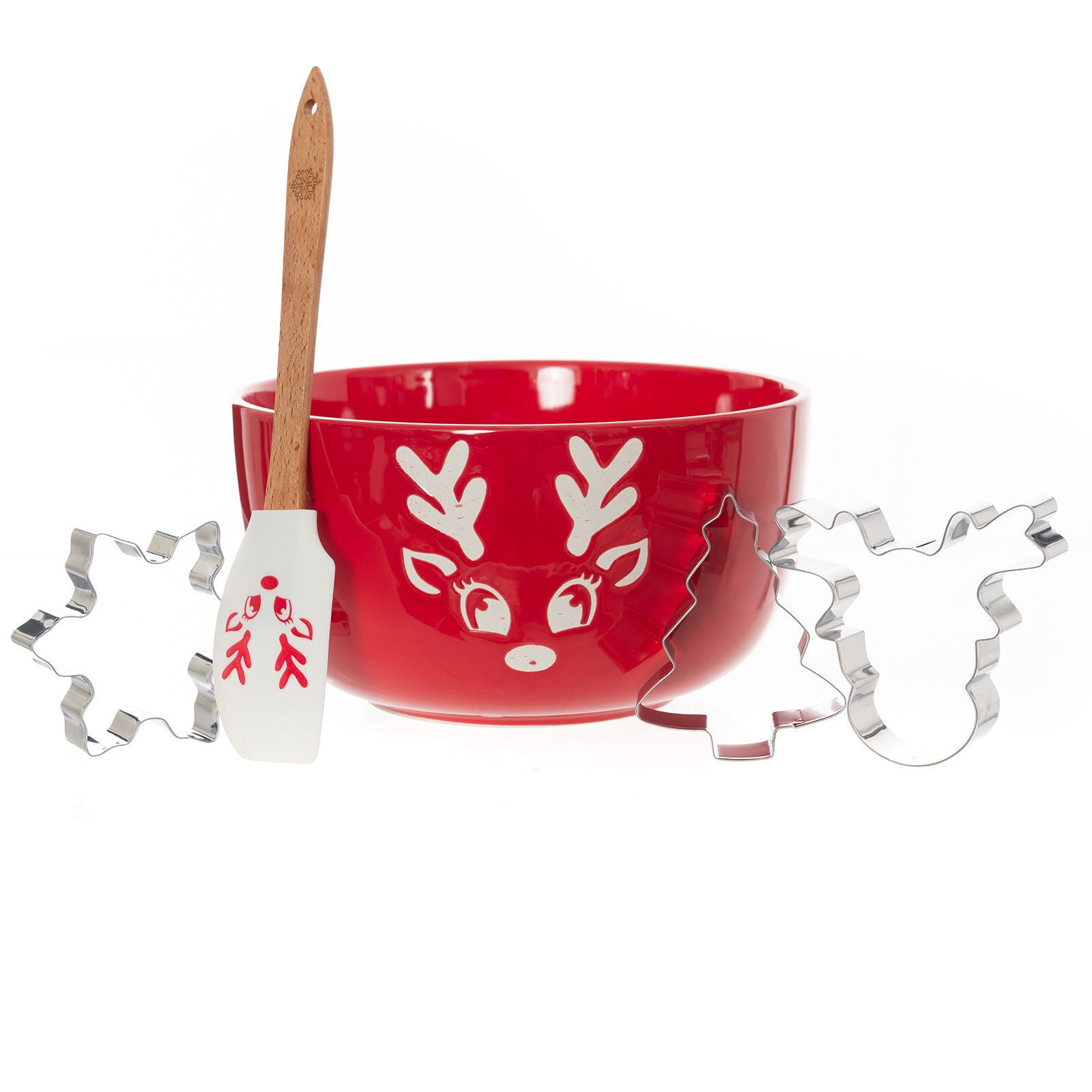 Bread and Butter Electroplate Icy Reindeer Mini Mix Bowl Set-ACT