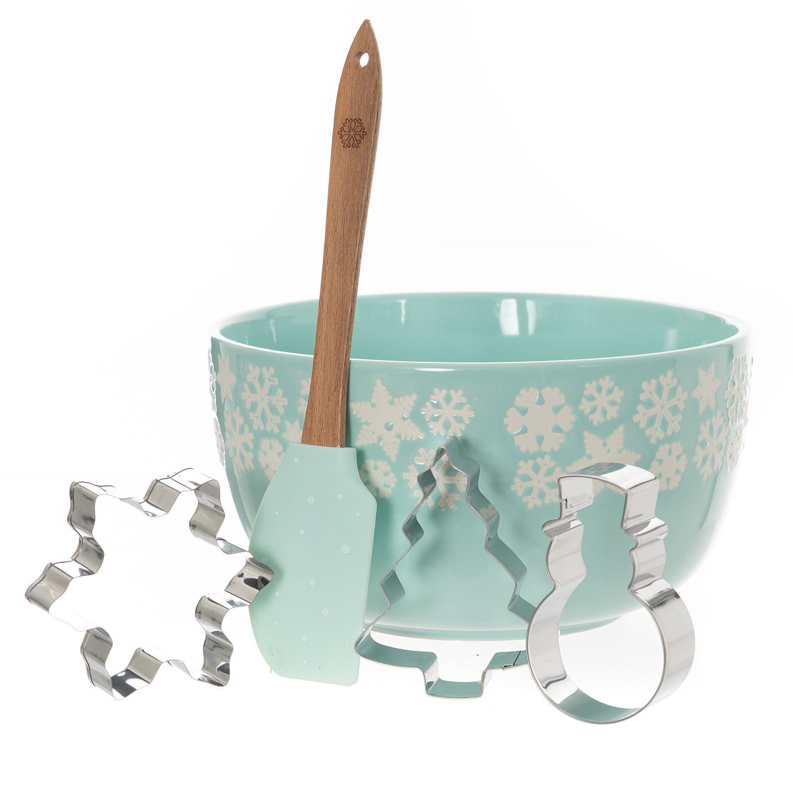 Bread and Butter Electroplate Icy Snowflake Mini Mix Bowl Set-ACT