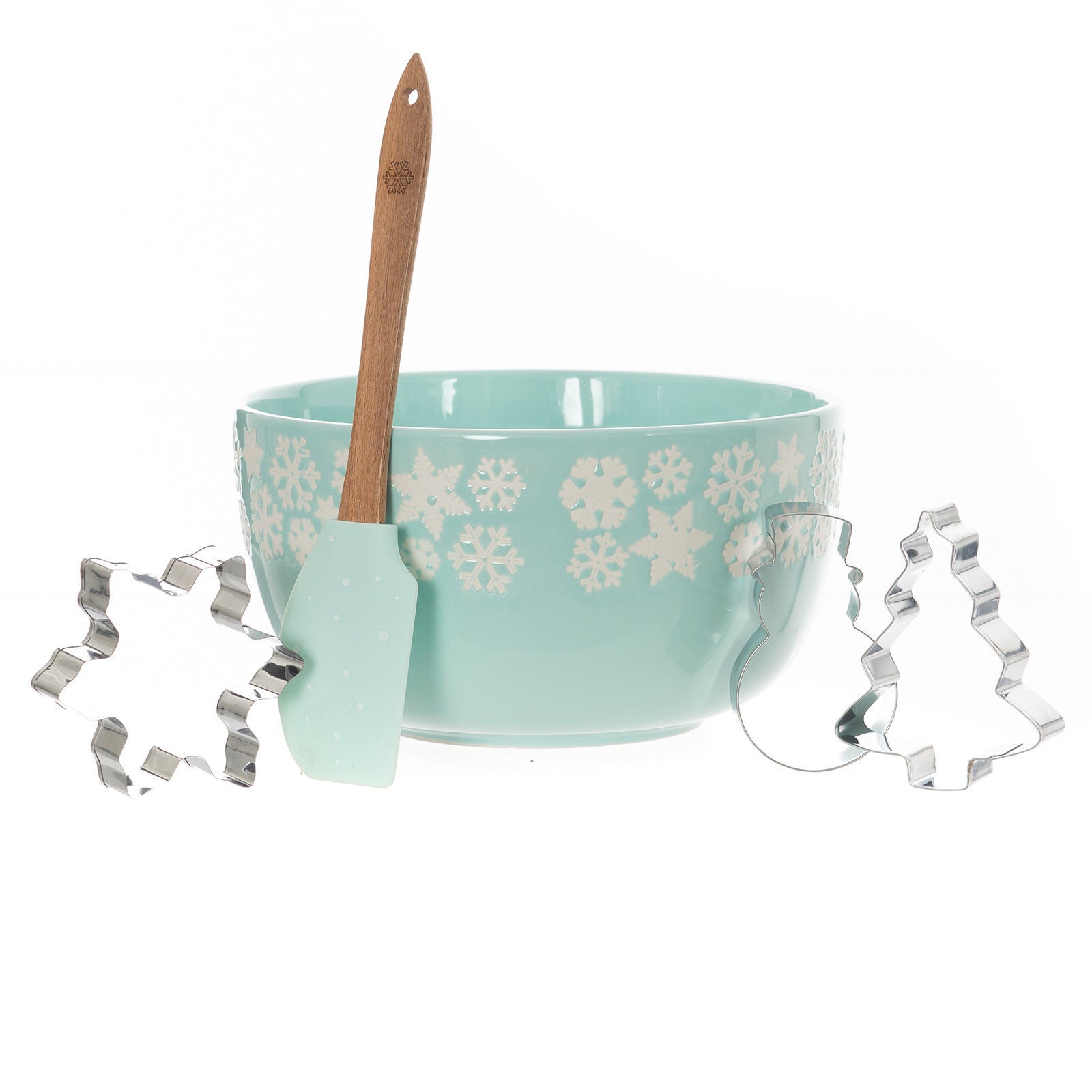 Bread and Butter Electroplate Icy Snowflake Mini Mix Bowl Set-ACT