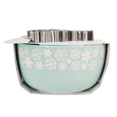 Bread and Butter Electroplate Icy Snowflake Mini Mix Bowl Set-WA_Rural