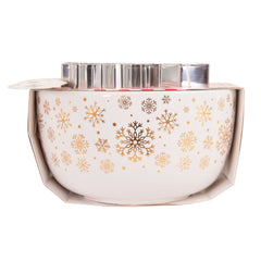 Bread and Butter Electroplate Snowflake Mini Mix Bowl Set - Gold-NT_Rural