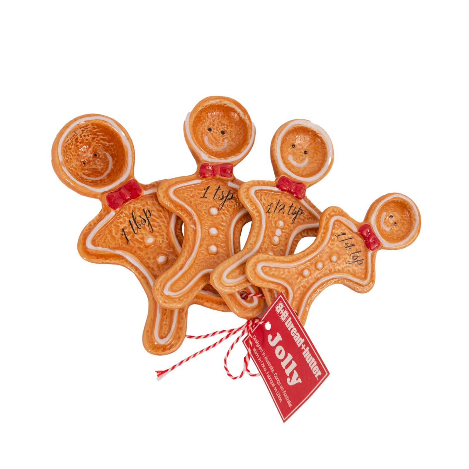 Bread and Butter Figurine Gingerbread Man Spoons 4 Pack-QLD_Metro