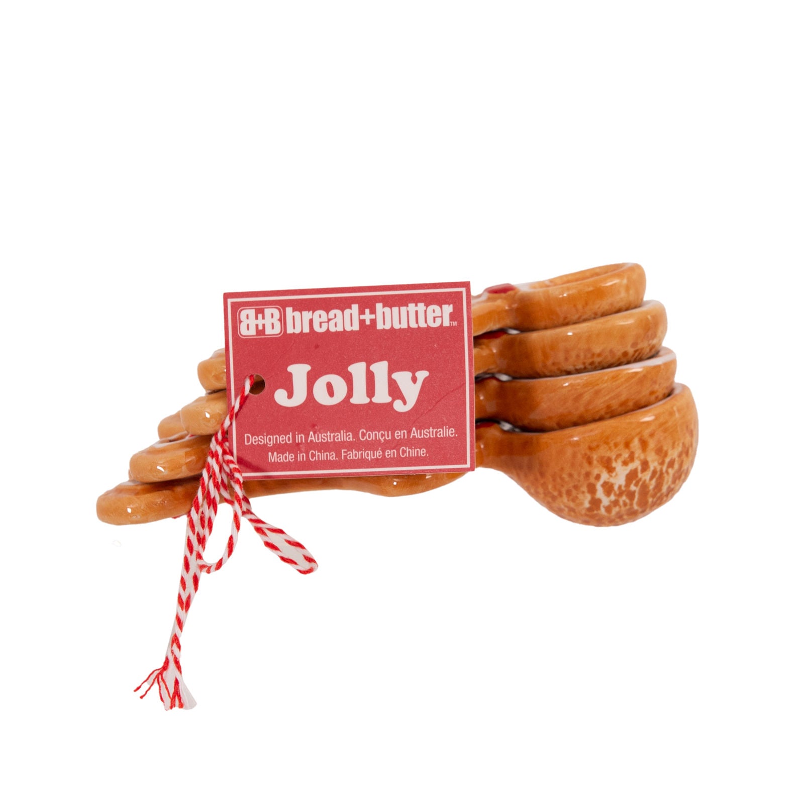 Bread and Butter Figurine Gingerbread Man Spoons 4 Pack-SA_Metro