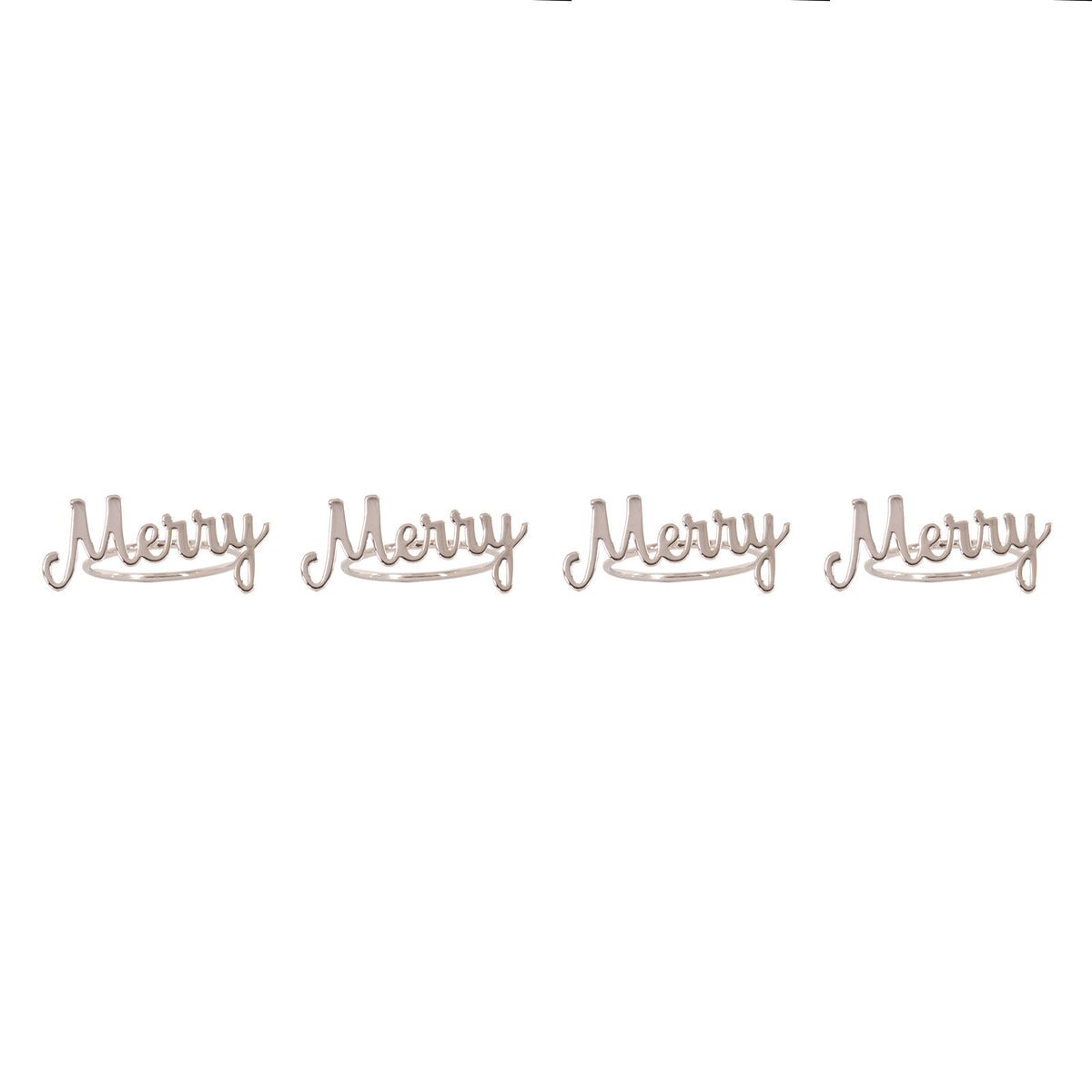 Bread and Butter Napkin Rings - Merry - 4 Pack-SA_Metro