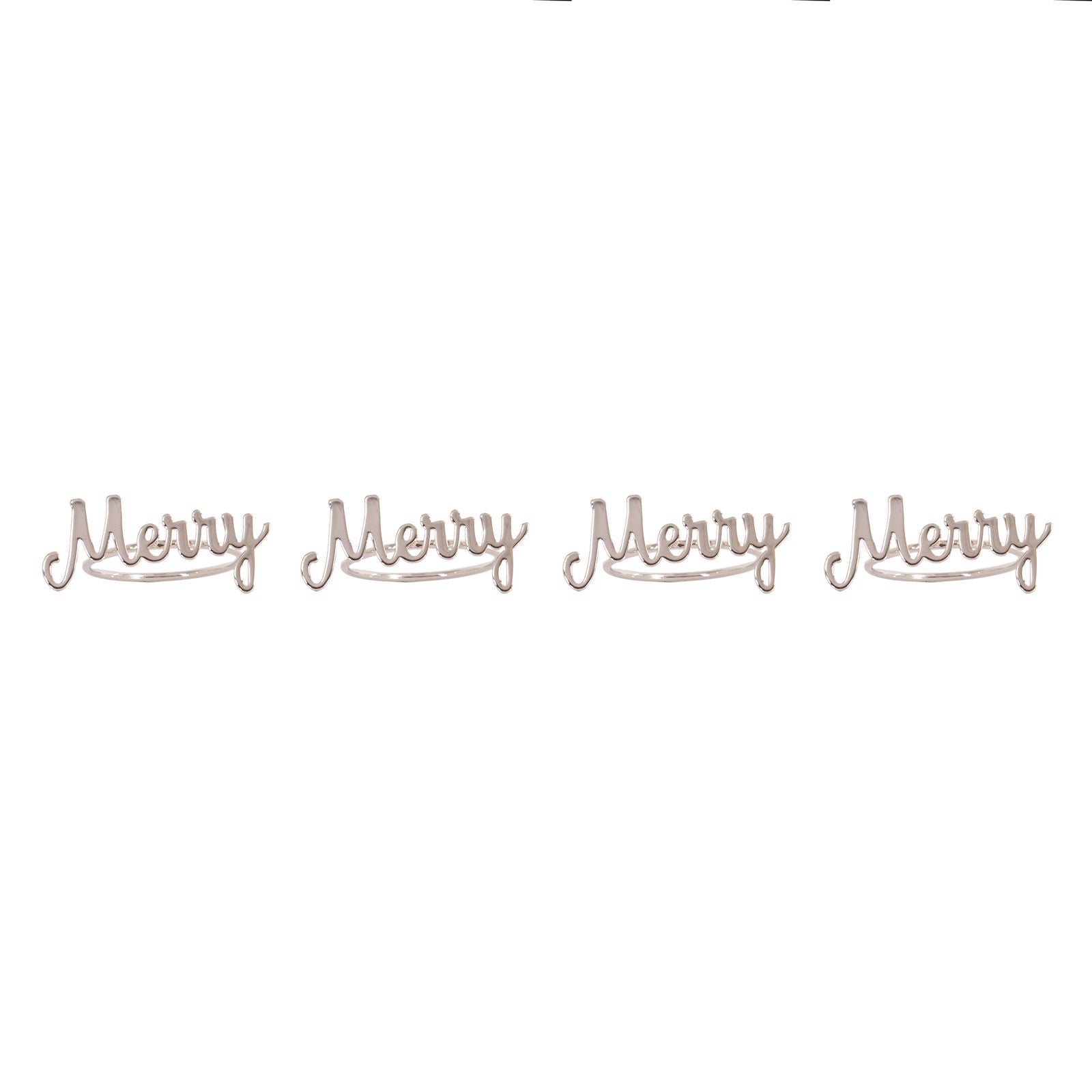 Bread and Butter Napkin Rings - Merry - 4 Pack-WA_Metro