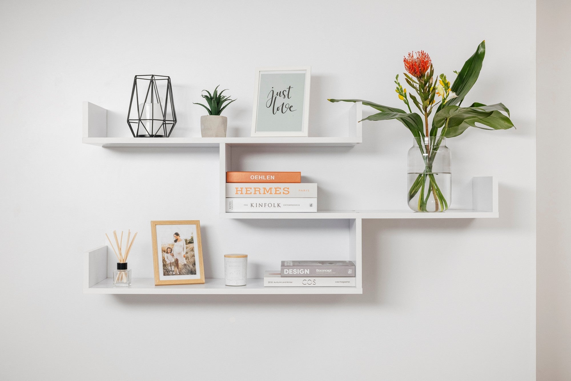 ZURICH MULTI LEVEL SHELF KIT (WHITE)-QLD_Metro