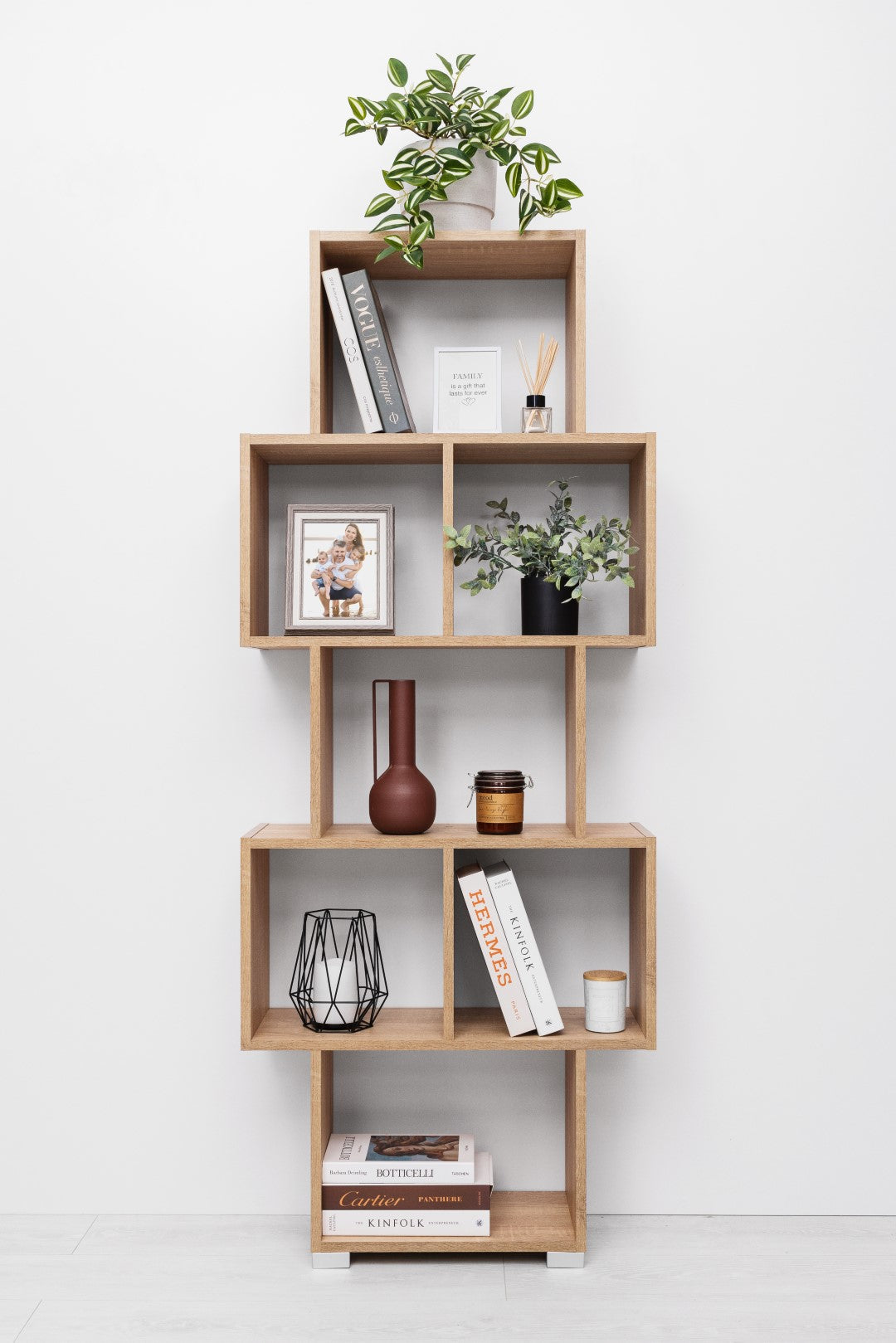 LISBON DISPLAY SHELF - NATURAL OAK-SA_Metro