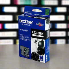 Brother LC-38BK Black Ink Cartridge - DCP-145C/165C/195C/375CW, MFC-250C/255CW/257CW/290C/295CN- up to 300 pages