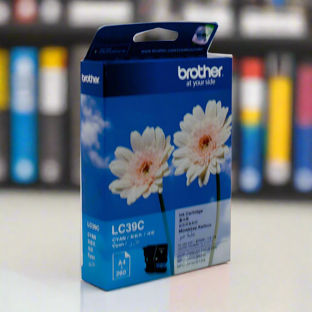 Brother LC-39C Cyan Ink Cartridge - DCP-J125/J315W/J515W MFC-J220/J265W/J410/J415W/J140W- up to 260 pages