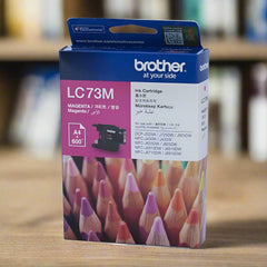 BROTHER LC-73M Magenta High Yield Ink Cartridge - DCP-J525W/J725DW/J925DW, MFC-J6510DW/J6710DW/J6910DW/J5910DW/J430W/J432W/J625DW/J825DW - 600 pages