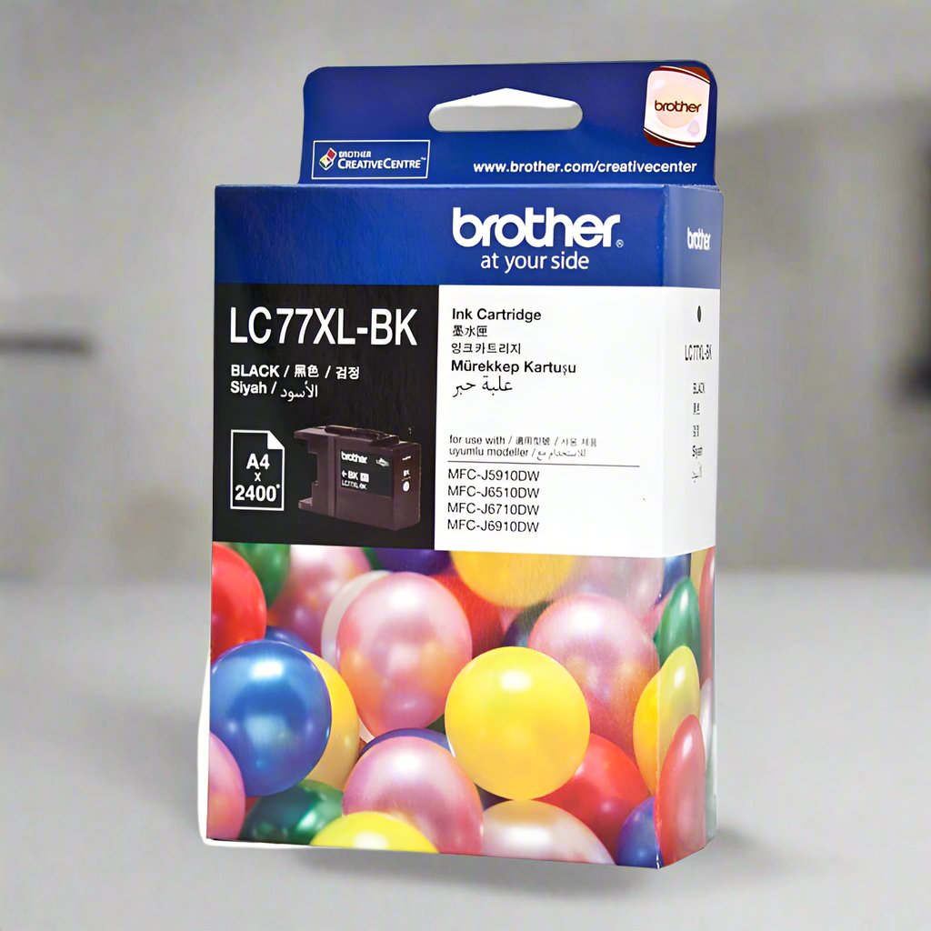 Brother LC-77XLBK Black Super High Yield Ink Cartridge - MFC-J6510DW/J6710DW/J6910DW/J5910DW - up to 2400 pages