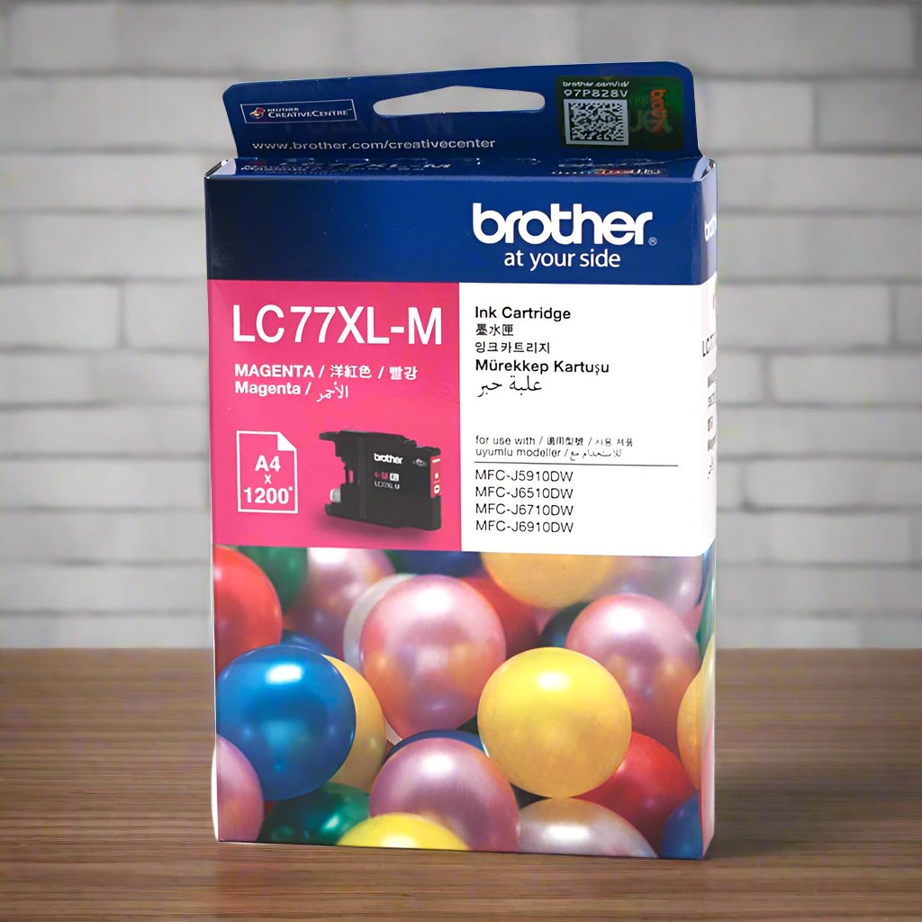 Brother LC-77XLM Magenta Super High Yield Ink Cartridge - MFC-J6510DW/J6710DW/J6910DW/J5910DW - up to 1200 pages