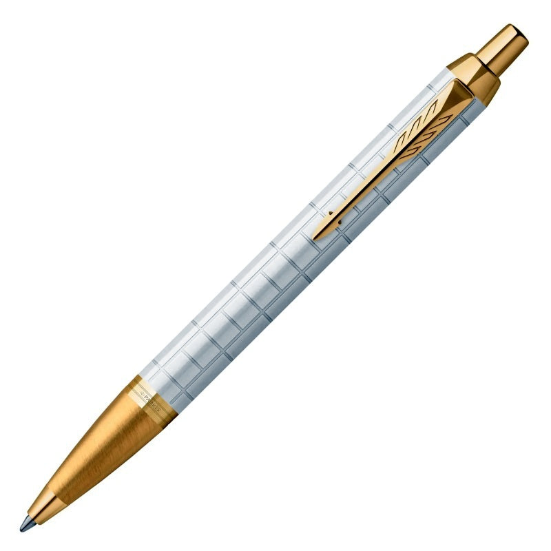 PARKER IM Premium Ballpoint Pen - Pearl with Gold Trim