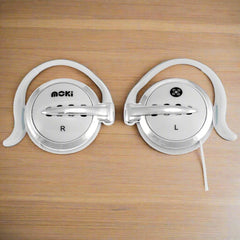 MOKI Clip On Earphones- White