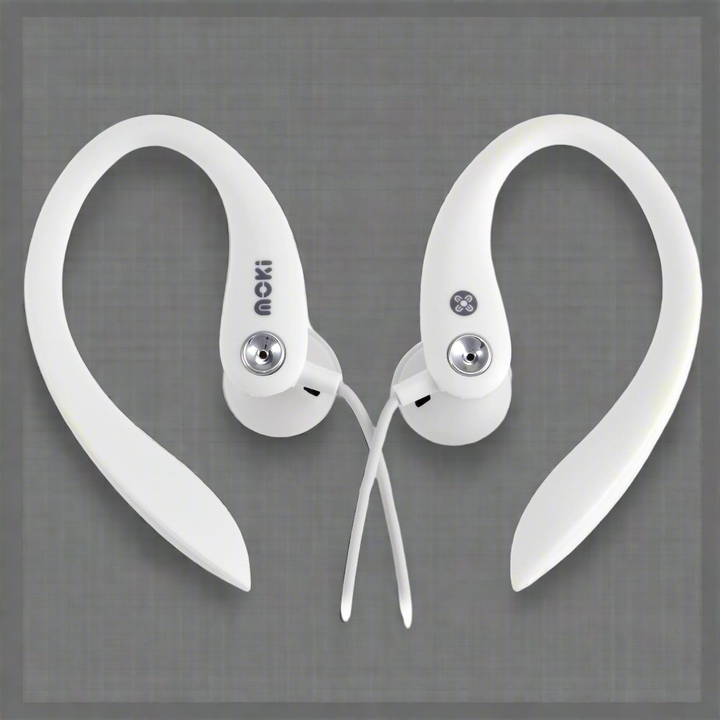 MOKI Sports Earphones White