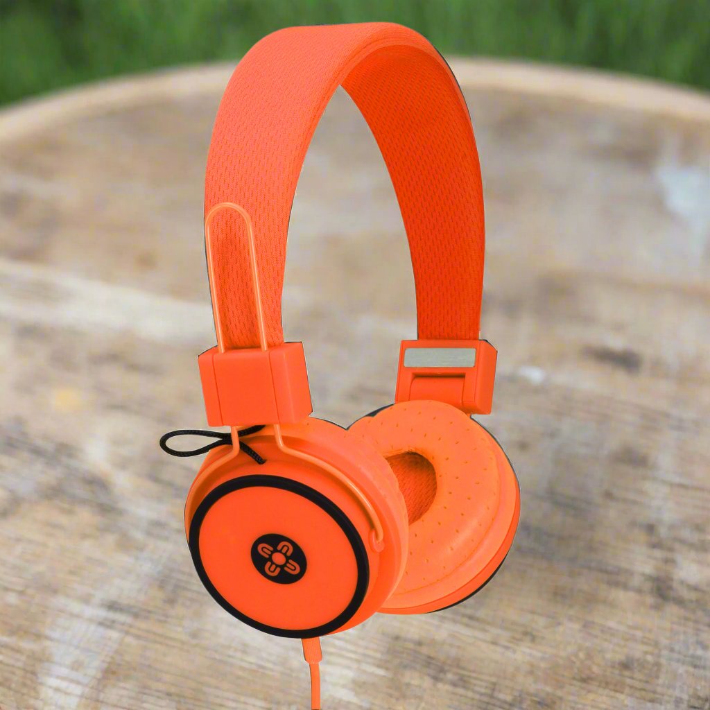 MOKI Hyper Orange Headphones