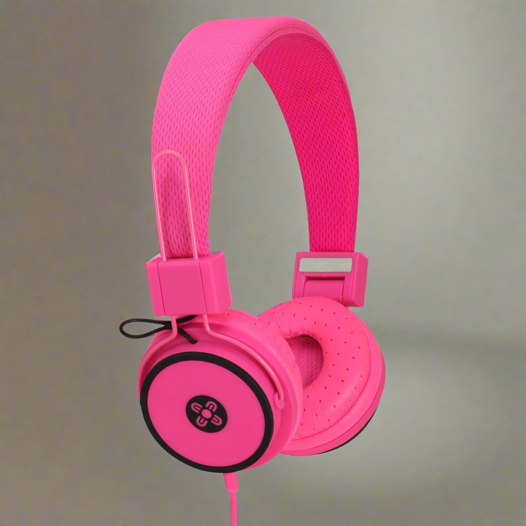 MOKI Hyper Pink Headphones