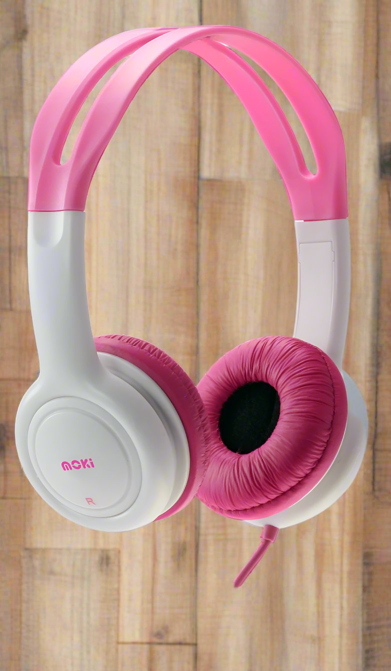 MOKI Volume Limited Kids Pink Headphones