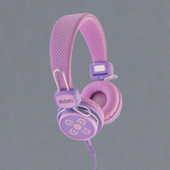 MOKI Kid Safe Volume Limited Pink & Purple Headphones