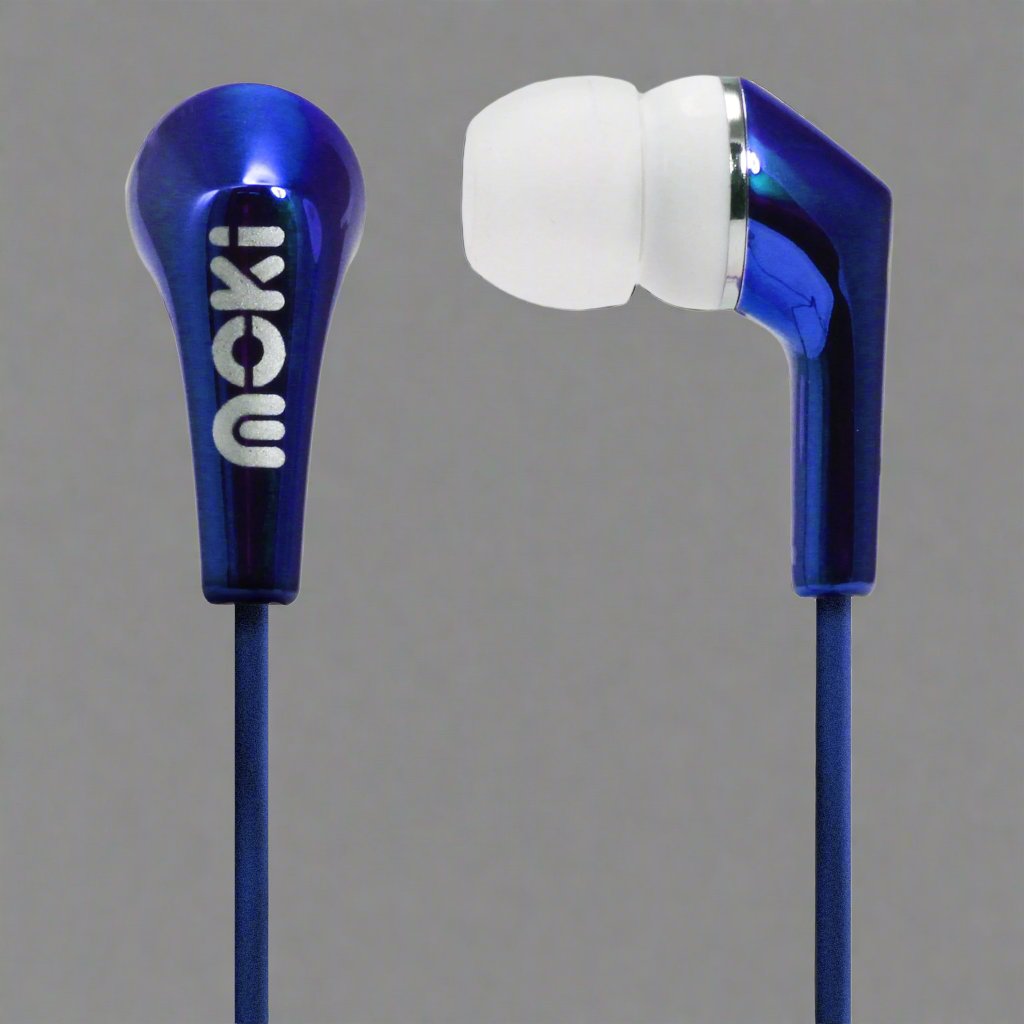 MOKI Metallics Earphone - Blue