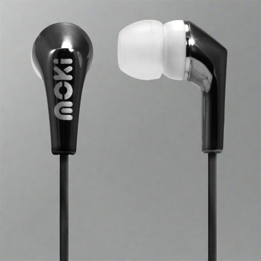 MOKI Metallics Earphone - BLACK