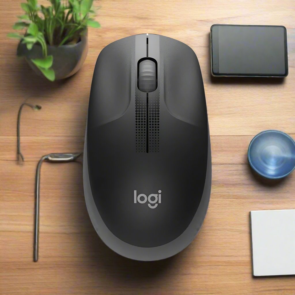 LOGITECH M190 Full-Size Wireless Mouse - Charcoal