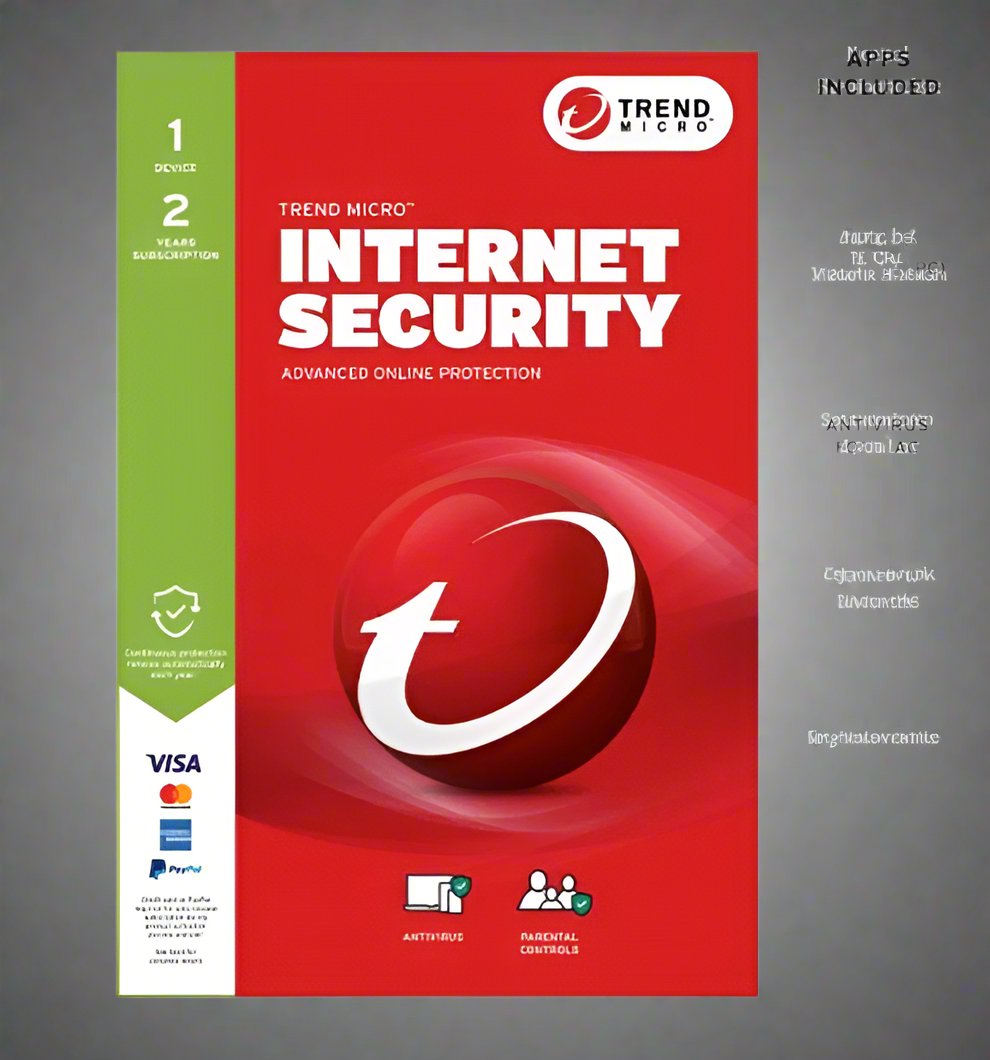 TREND MICRO Micro Internet Security (1 Device) 2Yr Retail Mini Box Auto Renew