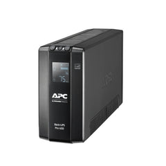 APC Back UPS Pro BR 650VA, 6 Outlets, AVR, LCD Interface, High Performance Computer and Electronics UPS for Premium Power Protection-WA_Rural