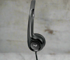 Logitech Wired USB Headset H390, Black, Noise Cancelling MIC, 1.8m Cable, In-line Audio Control